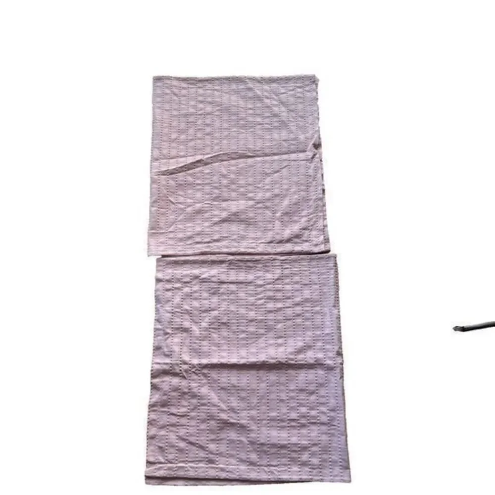 Docofil Portugal Made Pink Cotton‎ Matelasse Textured Euro Pillow 41x23 Lot of 2